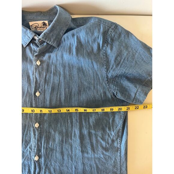 Bonobos Riviera Slim Fit Short Sleeve Cotton Chambray Button-Up Shirt - Picture 6 of 10